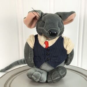 Vintage Rat Pack Plush 1987 Heartline The Big Cheese Cigar Office Suit